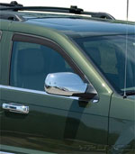 Putco 05-10 Jeep Grand Cherokee (Front Only) Element Tinted Window Visors; 2005-2010