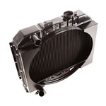 Omix Radiator w/ Fan Shroud 2 Row- 41-52 Willys Models