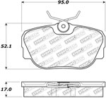 StopTech Street Brake Pads Saab 9000, Front