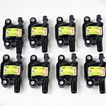 Granatelli 05-13 GM LS1/LS2/LS3/LS4/LS5/LS6/LS7/LS9 Street Fighter Coil Packs - Black (Set of 8); 2005-2013