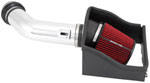 Spectre 11-14 Ford F150 SVT Raptor V8-6.2L F/I Air Intake Kit - Polished w/Red Filter; 2011-2014