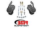 BMR Bolt-on Control Arm Relocation Brackets Mustang V8 Black Hammertone