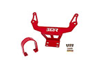 BMR 08-17 Challenger Front Driveshaft Safety Loop - Red