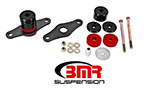 BMR Mustang Motor Mount Kit with Polyurethane Bushings Black Anodized; 2015-2018