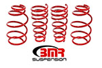 BMR Camaro V6 1.2 inch Lowering Springs Front and Rear Red; 2010-2015