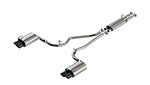 Borla 2020 Ford Explorer ST 3.0L V6 2.25in S-type Exhaust - Black Chrome Tips; 2020-2022