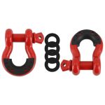 Mishimoto Borne D-Ring Shackle Set Red