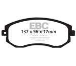 EBC 12+ Scion FR-S 2 Redstuff Front Brake Pads