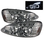 Spyder Pontiac Grand Prix Halo LED ( Replaceable LEDs ) Projector Headlights - Chrome - (PRO-YD-PGP04-HL-C)