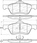 StopTech Street Brake Pads Mercury Mariner Phenolic Piston, Front; 2009-2011