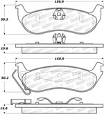 StopTech Street Brake Pads Mercury Grand Marquis, Rear