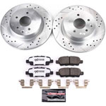 Power Stop 18-19 Nissan 370Z Rear Z26 Street Warrior Brake Kit; 2018-2022