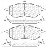 StopTech Sport Brake Pads Subaru Outback, Front