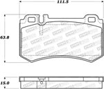 StopTech Street Brake Pads Mercedes-Benz SL55 AMG, Rear