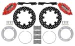 Wilwood 2014+ Polaris RZR XP 1000 Front Kit 11.25in Drilled - Red