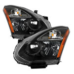 xTune Nissan Rogue 08-14 Halogen Model Only OEM Style Headlights-Black HD-JH-NROG08-AM-BK; 2008-2014