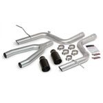 Banks Power 14 Jeep Grand Cherokee 3.0L Diesel Monster Exhaust Sys - SS Single Exhaust w/ Black Tip; 2014-2014