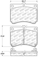 StopTech Sport Brake Pads Mazda Protege Front Caliper Cast# 22-14, Front