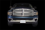 Putco 99-02 GMC Sierra LD (Honeycomb w/ Logo Over insert) Designer FX Grilles; 2002-2002