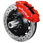 Wilwood 55-57 Chevy Bel Air Superlite 6R Kit, 5 x 4.50in/4.75in Hub - 12.88in D&S Rotor - Red; 1955-1957