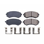 Power Stop 89-96 Nissan 240SX Front Z17 Evolution Ceramic Brake Pads w/Hardware; 1989-1996