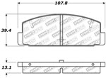 StopTech Sport Brake Pads Mazda Protege Mazdaspeed, Rear; 2003-2003