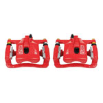 Power Stop 06-10 Hummer H3 Rear Red Calipers w/Brackets - Pair; 2006-2010