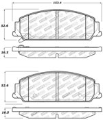 StopTech Sport Brake Pads Pontiac G8, Front; 2008-2009