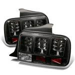 Spyder Ford Mustang LED Tail Lights - Black - (ALT-YD-FM05-LED-BK); 2005-2009