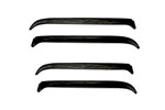 AVS 85-90 Buick Electra Ventshade Front & Rear Window Deflectors 4pc - Black; 1985-1990