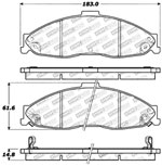 StopTech Sport Brake Pads Pontiac Firebird, Front; 1998-2002