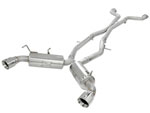 aFe Takeda 2.5inch SS Exhaust Cat-Back 09-13 Nissan 370Z V6 3.7L Polished Tips; 2009-2013