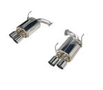 Remark 15-21 Subaru WRX/STI VA Axle Back Exhaust w/Stainless Steel Single Wall Tip; 2015-2021