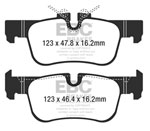 EBC 14+ BMW i3 Electric Ultimax2 Rear Brake Pads