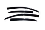 AVS 18-22 Honda Accord Ventvisor Low Profile Window Deflectors 4pc - Smoke w/Chrome Trim; 2018-2022