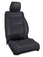 PRP 07-10 Jeep Wrangler JK Front Seat Covers/2 door or 4 door (Pair) - All Black; 2007-2010