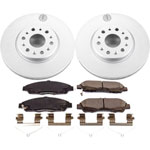 Power Stop 17-18 GMC Acadia Front Z17 Evolution Geomet Coated Brake Kit; 2017-2018