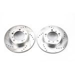 Power Stop 97-04 Porsche Boxster Rear Evolution Drilled & Slotted Rotors - Pair; 1997-2004