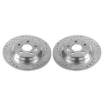 Power Stop 11-15 Volvo S60 Rear Evolution Drilled & Slotted Rotors - Pair