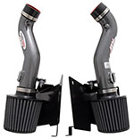 AEM 07 350z Silver Dual Inlet Cold Air Intakes w/ Heat Sheilds; 2007-2007