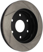 StopTech GMC Safari Sport Slotted Brake Rotor, Front Right; 2003-2005