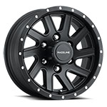 Raceline 820MB Twisted 16x6in / 8x165.1 BP / 0mm Offset / 4.90mm Bore - Satin Black Wheel