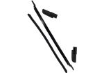 Rampage 2018+ Jeep Wrangler JL (2 & 4 Door) Soft Top Tailgate Bar - Black; 2018-2024