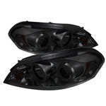 Spyder Chevrolet Monte Carlo Halo LED ( Replaceable LEDs ) Projector Headlights - Smoke - (PRO-YD-CHIP06-HL-SM)