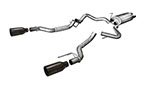 Corsa Ford Raptor Exhaust Sport System Super Cab / Super Crew 3.5L V6 Turbo 5 Inch Black Tips