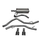 CORSA Dodge Ram 1500 Cat-Back Exhaust Crew Cab/Short Bed 5.7L V8 Sport - 3 Inch Dual Rear Exit with Single 4.5 Inch Polished Pro-Series Tips