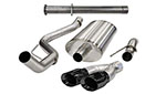 CORSA F-150 Cat-Back Exhaust Raptor SuperCab 6.2L V8 Xtreme - 3 Inch Single Side Exit with Twin 4 Inch Black Pro-Series Tips