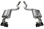 Corsa Camaro SS / Zl1 Xtreme Axle-Back Exhaust Quad Black Tips