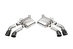 Corsa Variable Sound Camaro SS / Zl1 Axle-Back NPP Exhaust Quad Black Tips