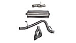 CORSA Escalade Cat-Back Exhaust 6.2L Sport 3 Inch Single Rear Exit with Twin 4 Inch Black Pro-Series Tips